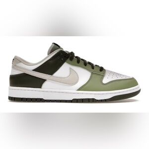 Nike Low Dunks- oil green- men’s 11